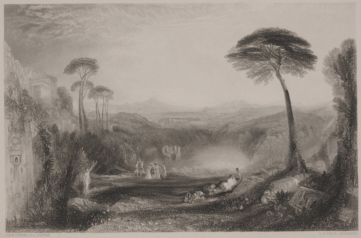 Kultainen oksi, 1800-luvun puoliväli (litho) tekijältä Joseph Mallord William (after) Turner