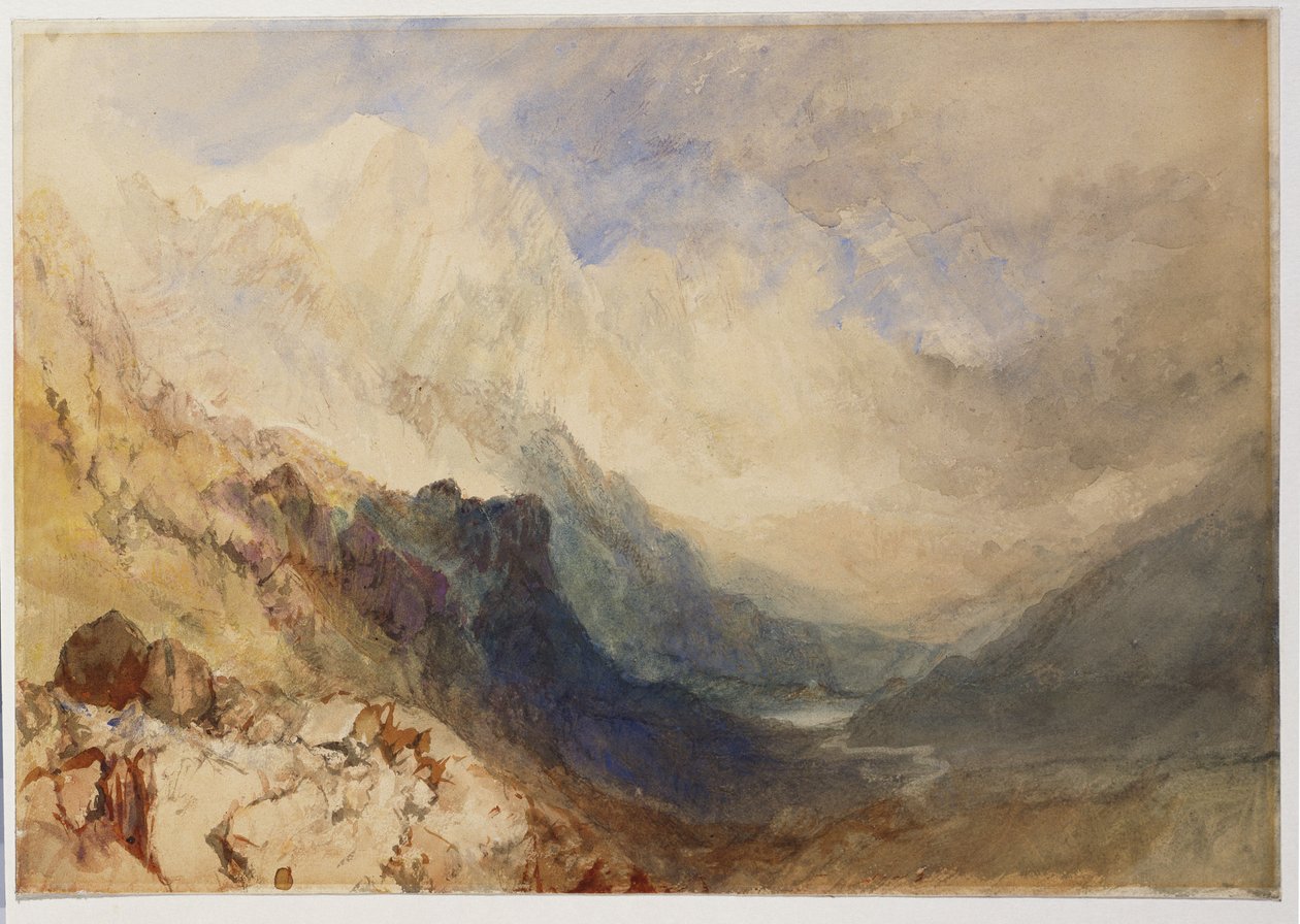 Kohtaus Val d"Aostassa tekijältä Joseph Mallord William Turner