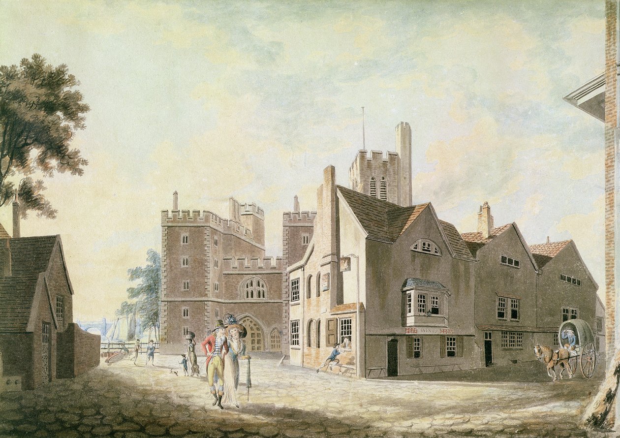 Näkymä arkkipiispan palatsista, Lambeth tekijältä Joseph Mallord William Turner