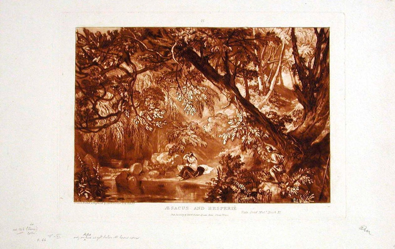 Aesacus und Hesperie tekijältä Joseph Mallord William Turner