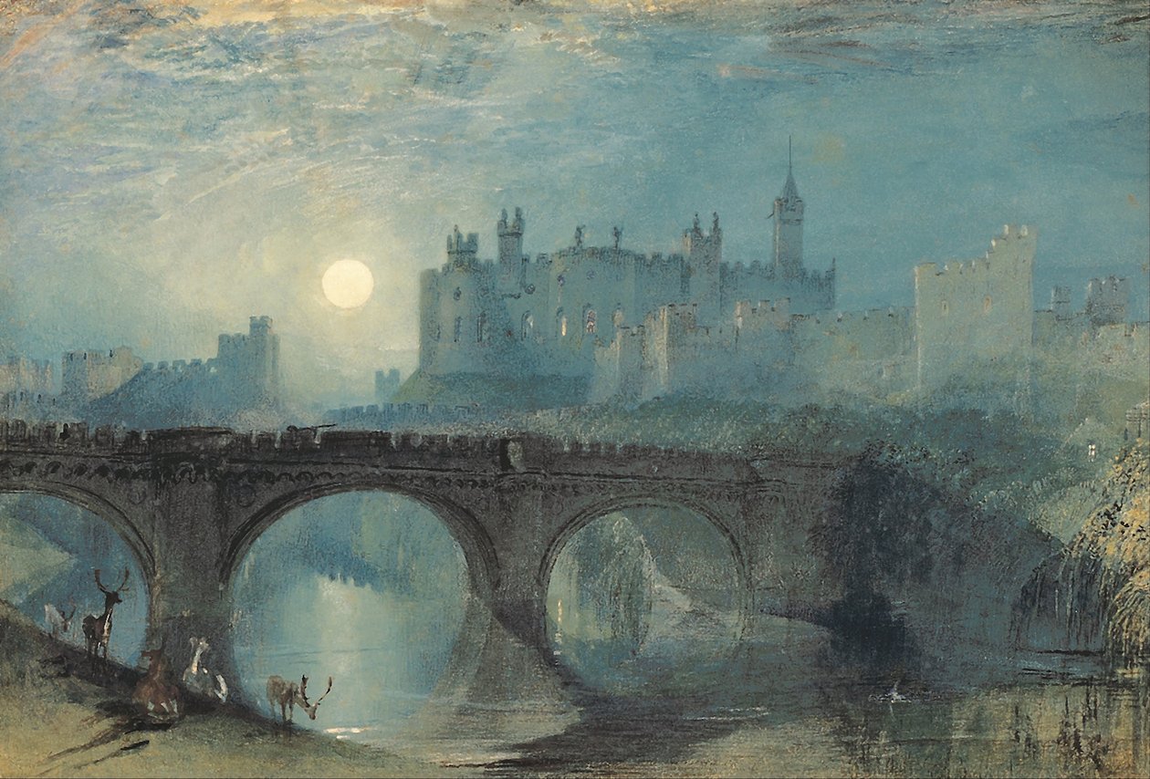 Alnwickin linna, n. 1829 tekijältä Joseph Mallord William Turner