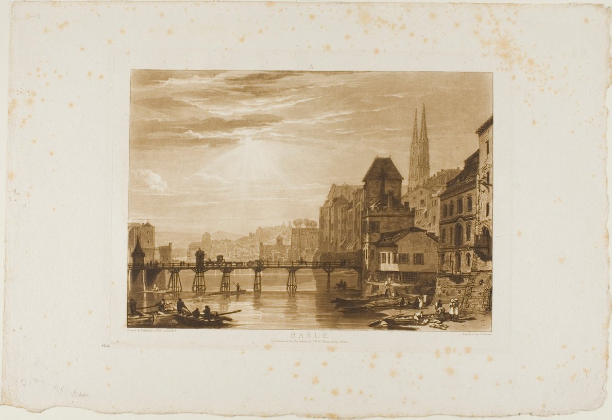 Basel, levy 5, Book of Studies tekijältä Joseph Mallord William Turner