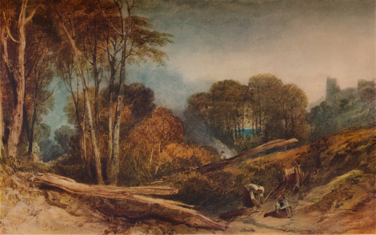 Beeston Castle, Cheshire, 1839, 1938 tekijältä Joseph Mallord William Turner