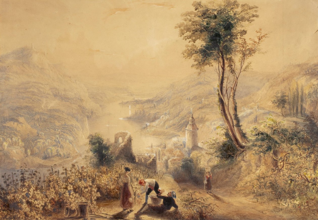 Bernkastel (Oberwesel) tekijältä Joseph Mallord William Turner