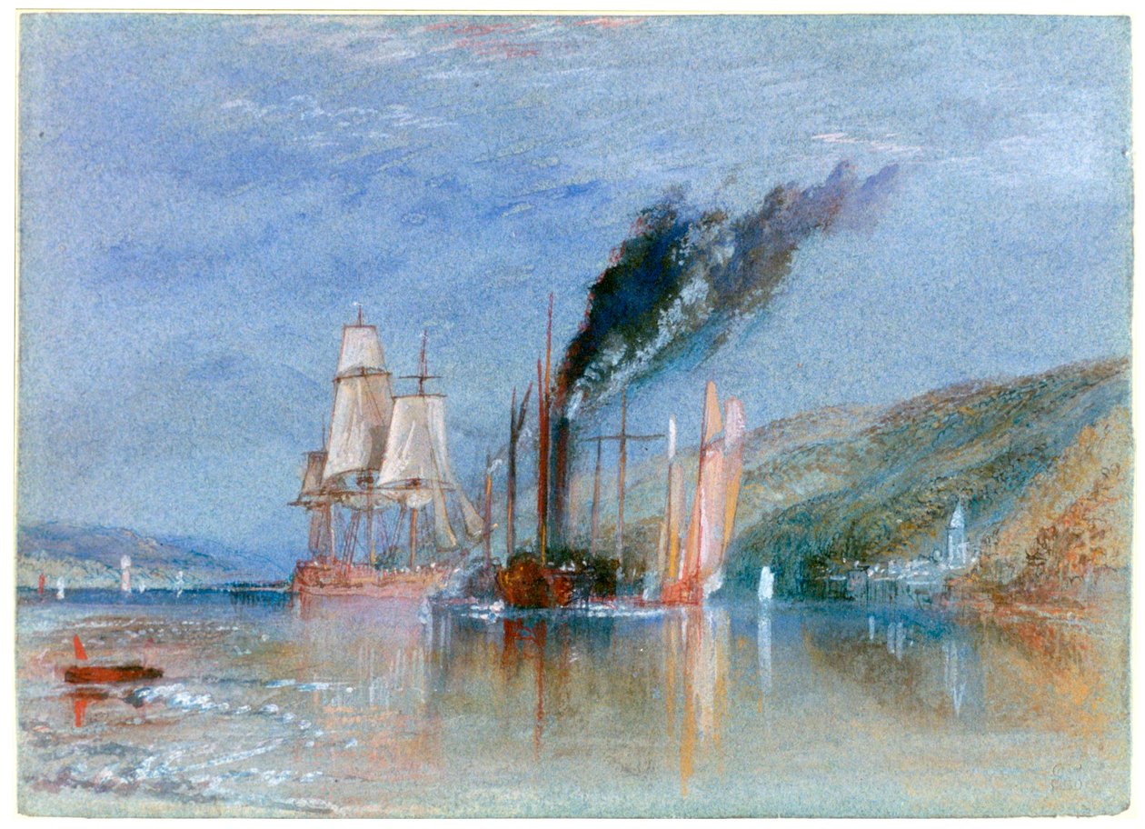 Quillebeufin ja Villequierin välillä, 1832 tekijältä Joseph Mallord William Turner