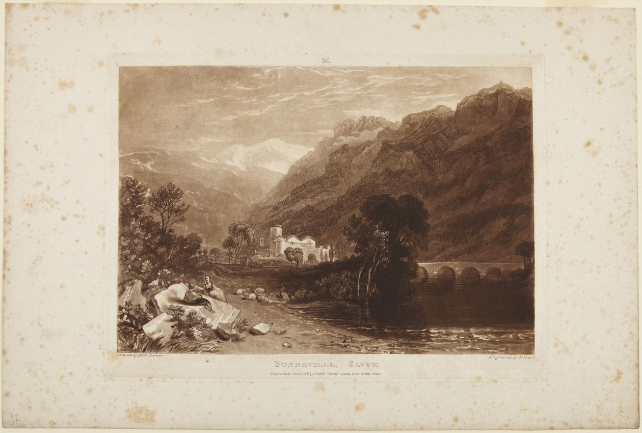 Bonneville, Savoiji tekijältä Joseph Mallord William Turner