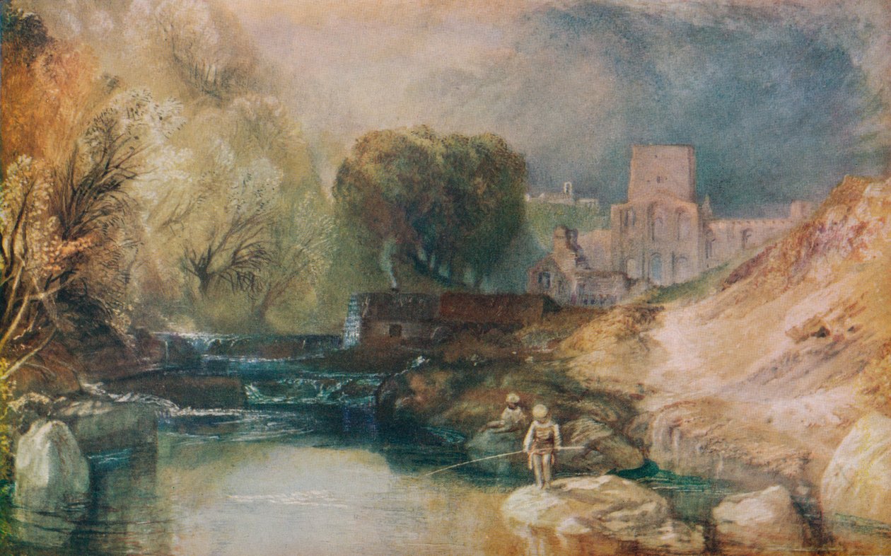 Brinkburn Priory, Northumberland, 1830 tekijältä Joseph Mallord William Turner