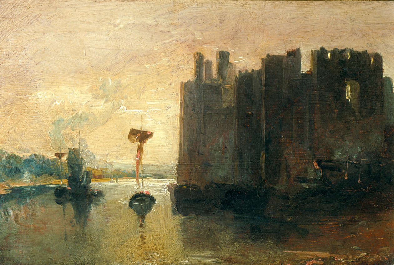 "Caernarvonin linna" tekijältä Joseph Mallord William Turner