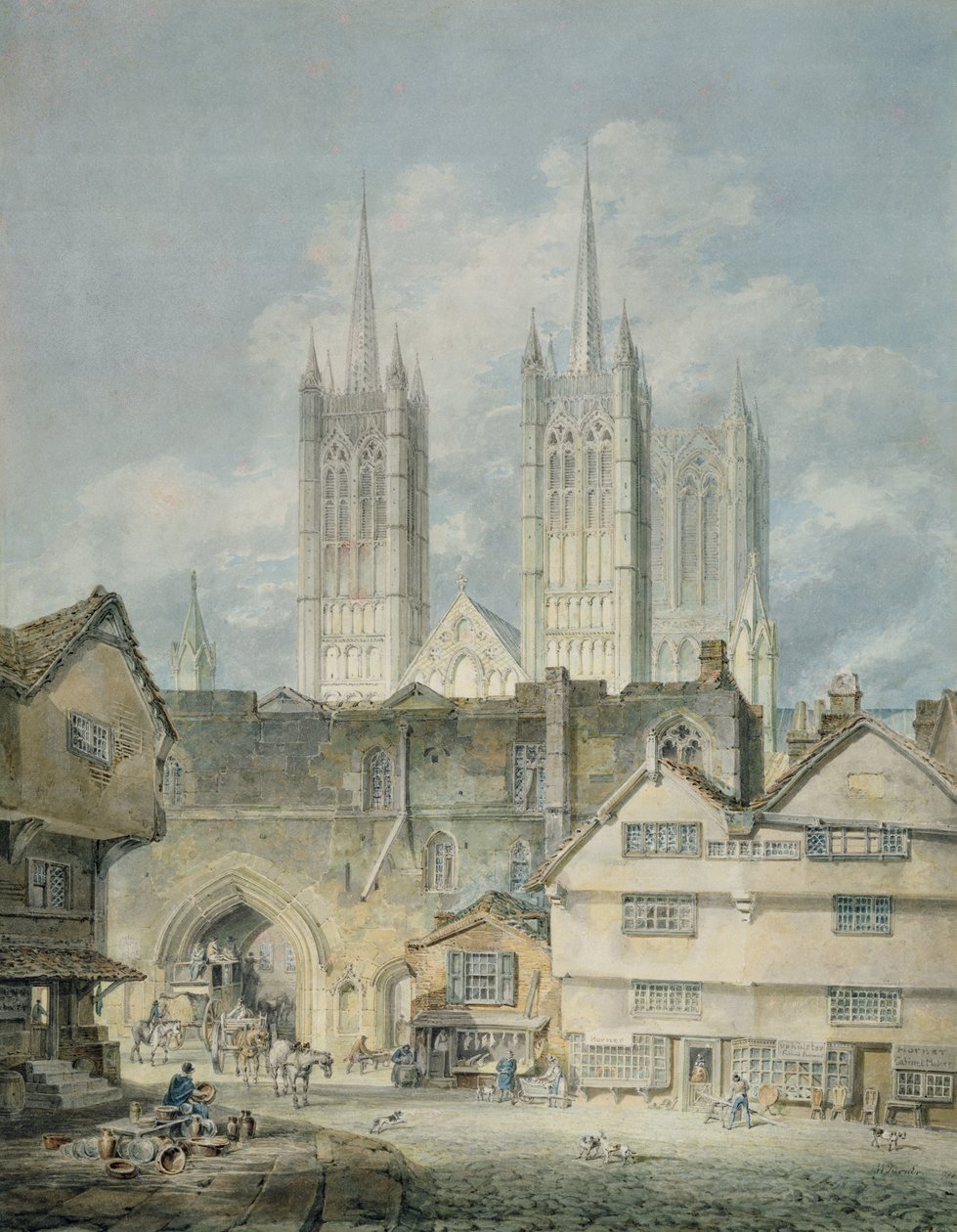 Katedraalikirkko Lincolnissa, 1795 tekijältä Joseph Mallord William Turner