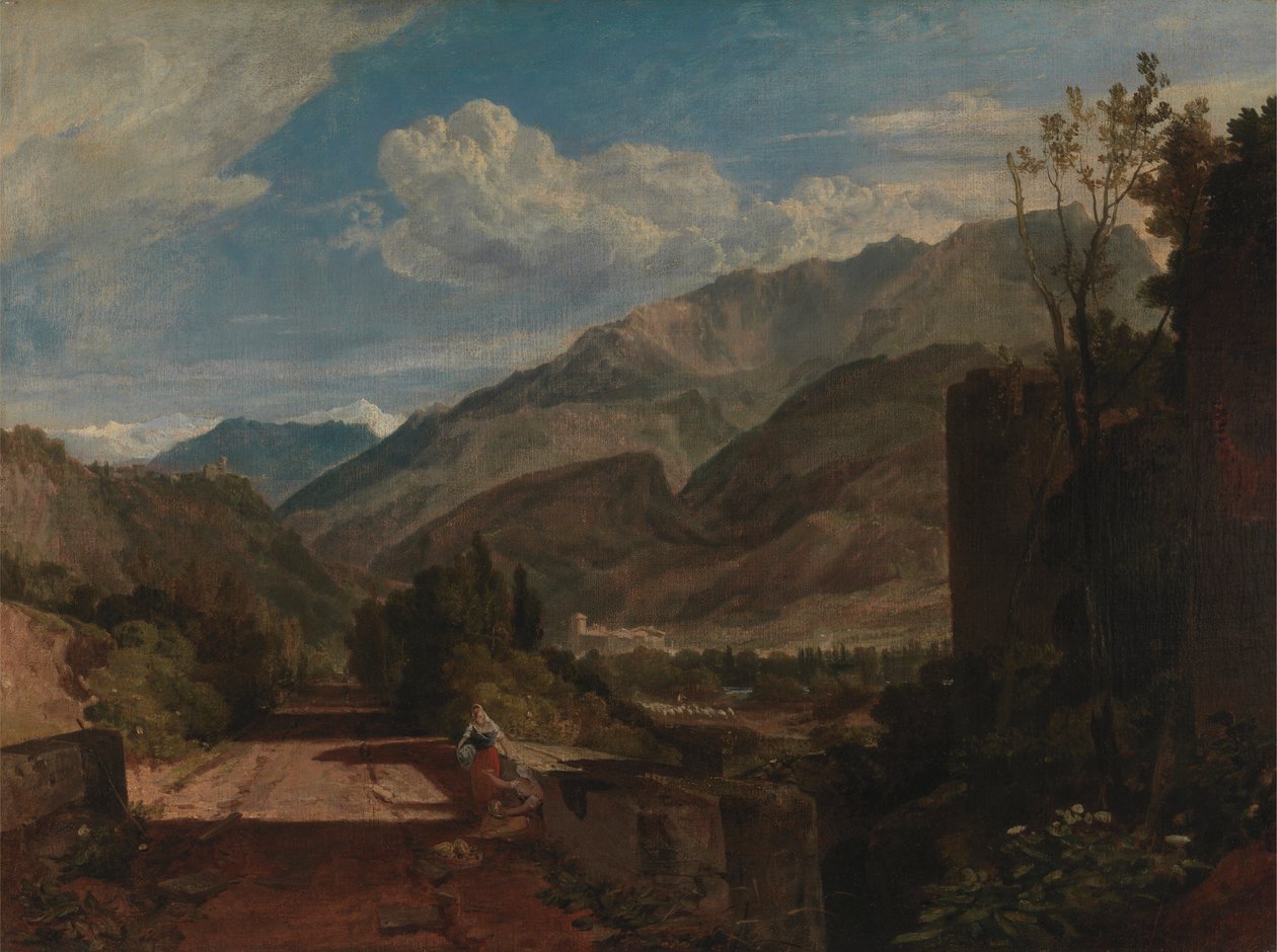 St. Michaelin linnat, Bonneville, Savoy tekijältä Joseph Mallord William Turner