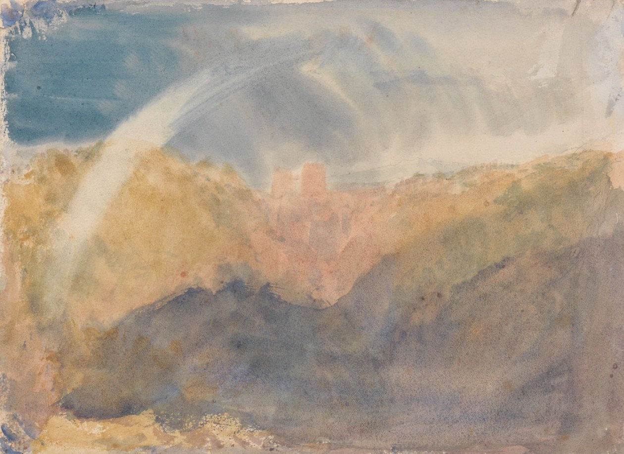 Crichtonin linna ja sateenkaari; väritutkielma tekijältä Joseph Mallord William Turner