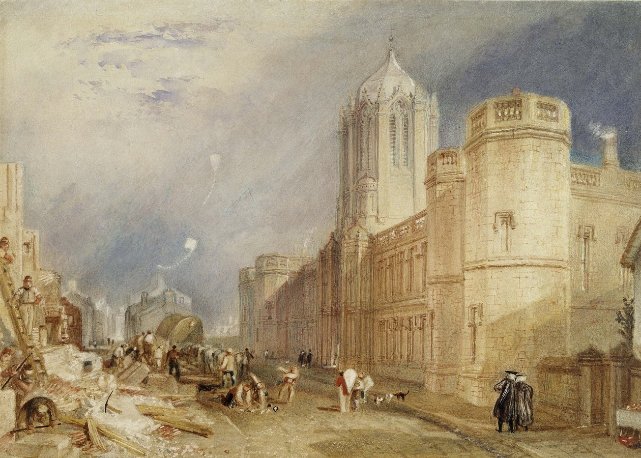 Christ Church College, Oxford tekijältä Joseph Mallord William Turner