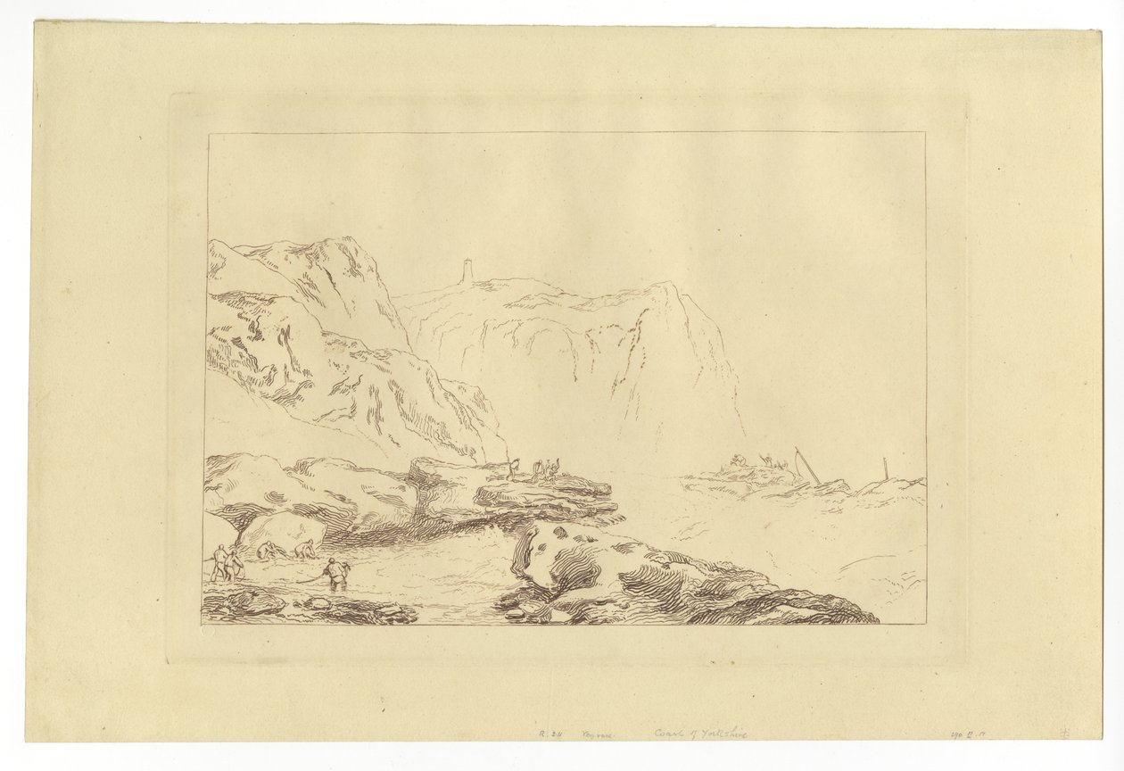 Yorkshiren rannikko (etsaus) tekijältä Joseph Mallord William Turner