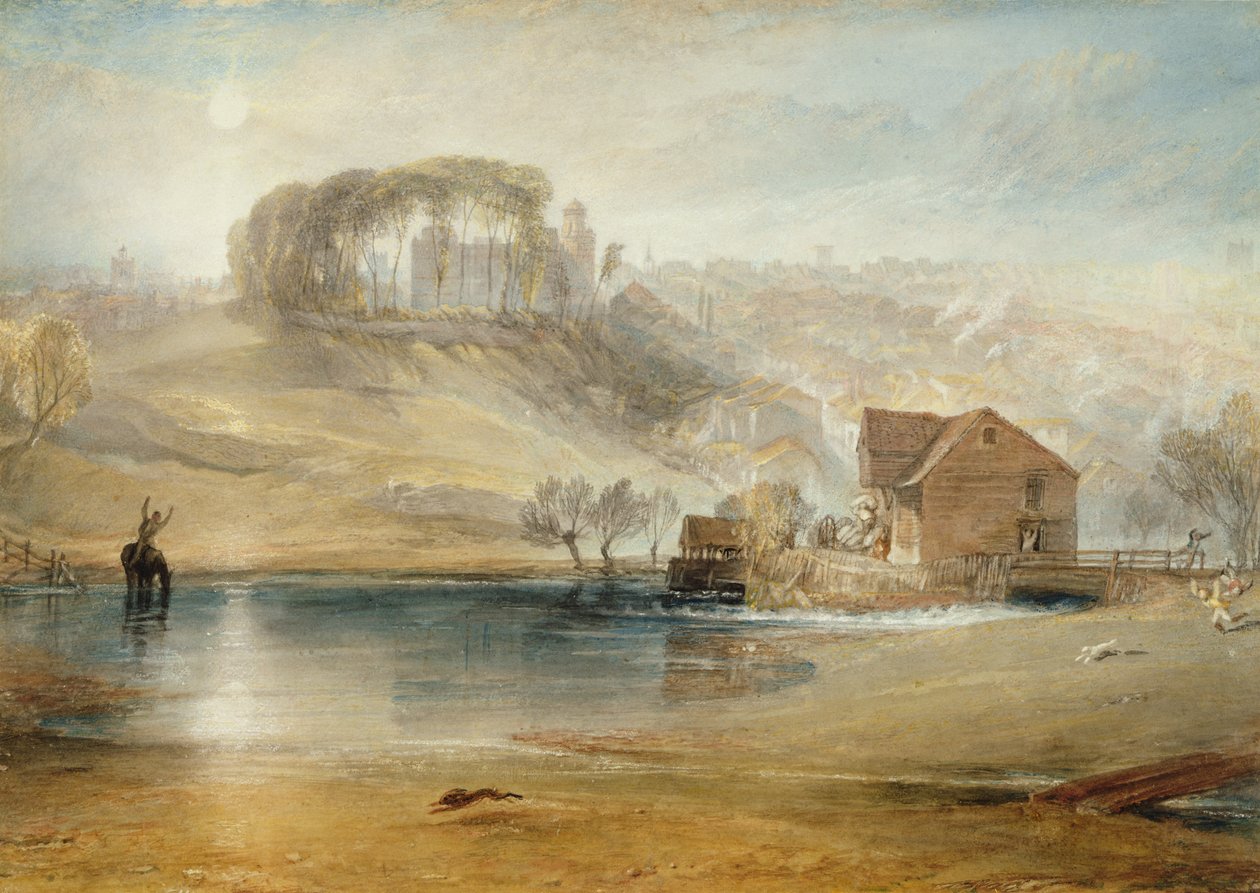 Huonekalut ja erilaiset esineet 1100- ja 1300-luvuilta tekijältä Joseph Mallord William Turner