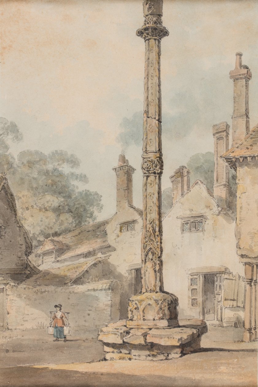 Maalaisristi, noin 1850 (vesiväri paperille). tekijältä Joseph Mallord William Turner