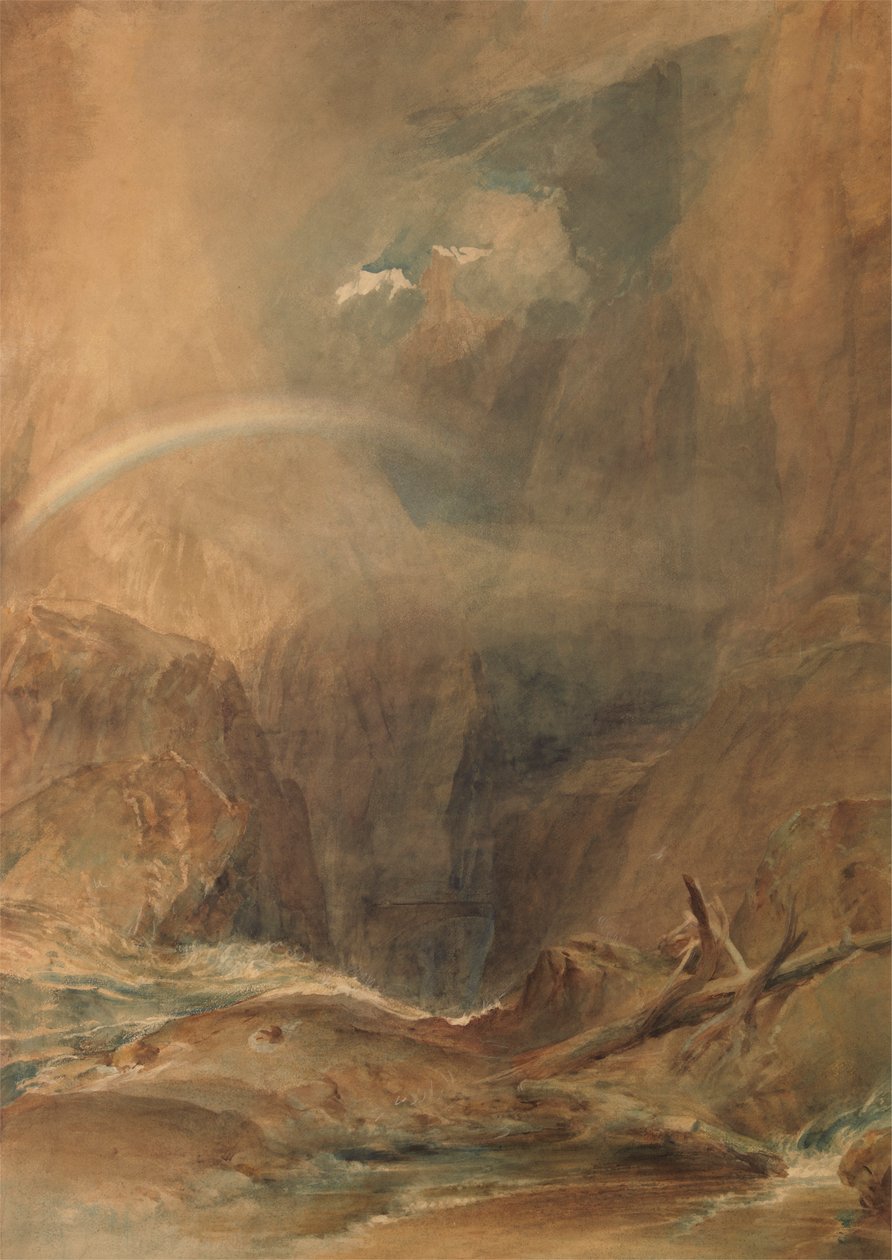 Paholaisen silta, St Gotthardin sola tekijältä Joseph Mallord William Turner