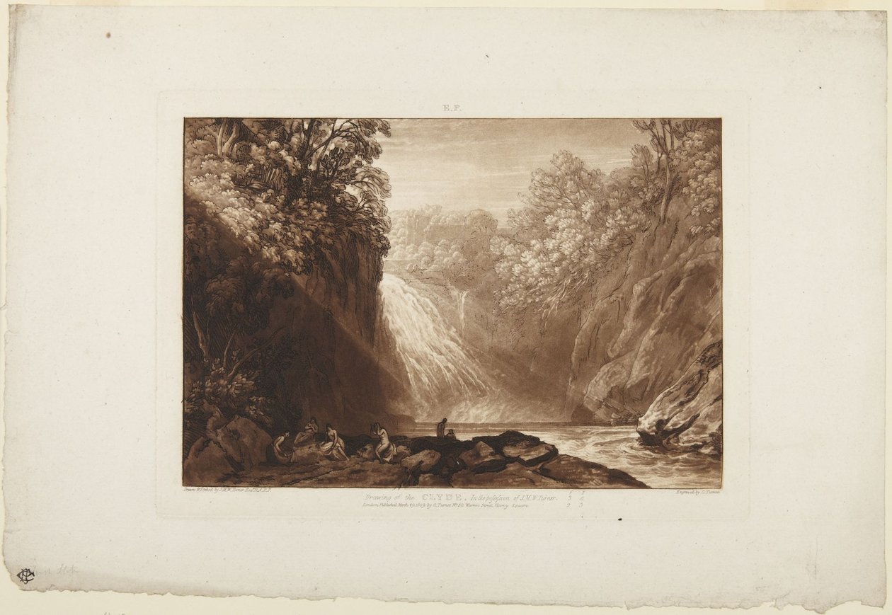 Piirros Clydestä tekijältä Joseph Mallord William Turner