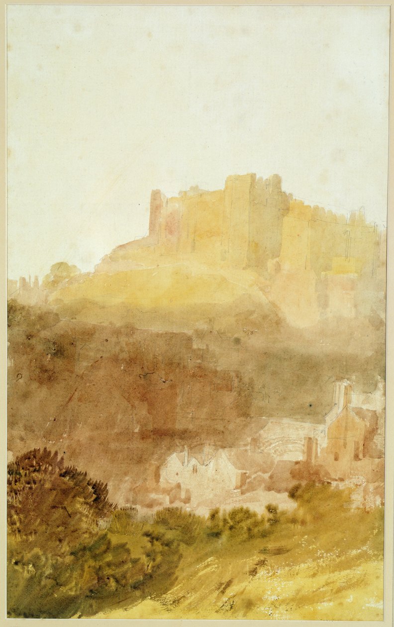 Durhamin linna (akvarelli paperille) tekijältä Joseph Mallord William Turner