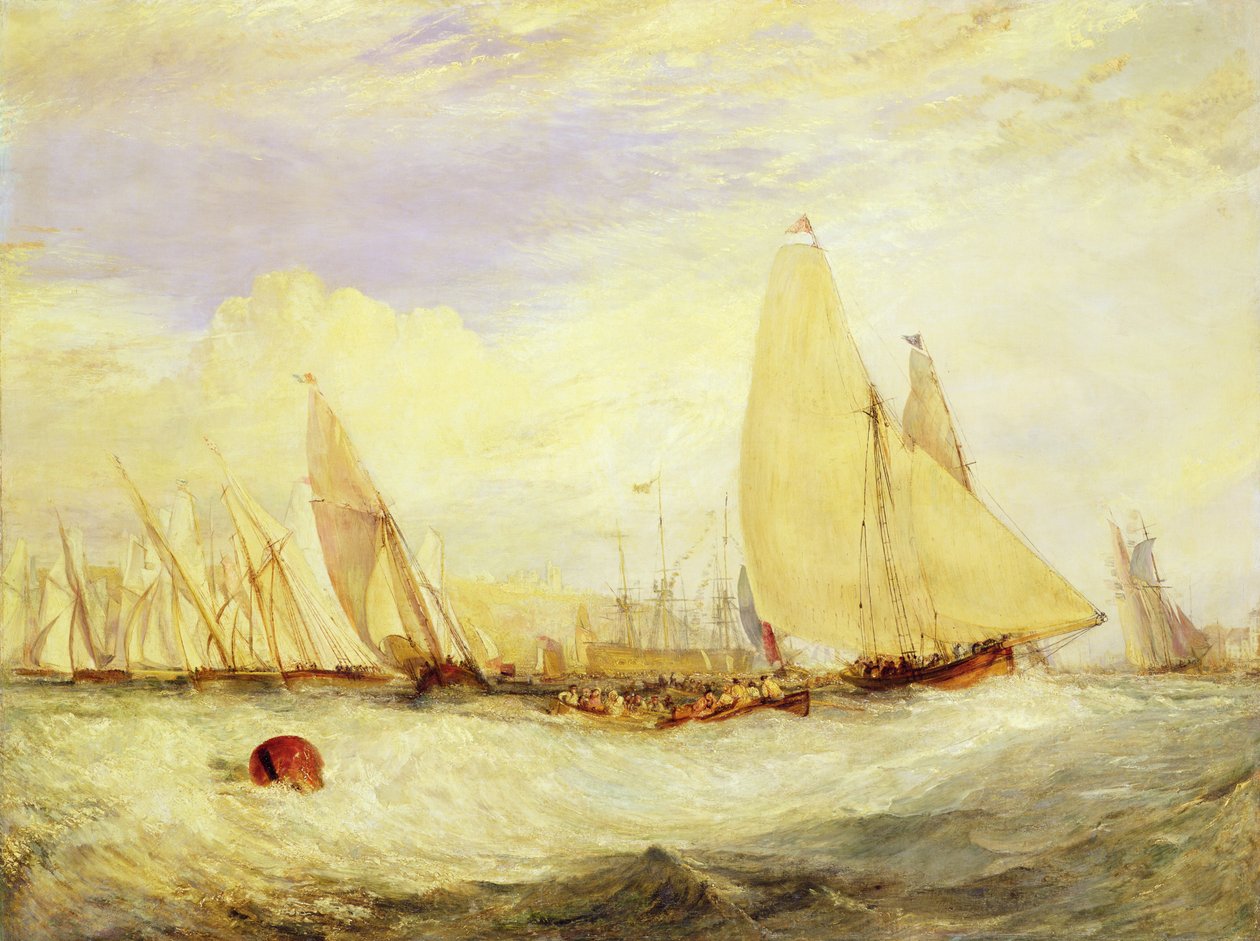 East Cowesin linna, J Nash Esqin kotipaikka, Regatta Beating to Windward tekijältä Joseph Mallord William Turner