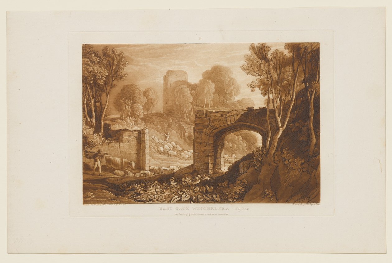 Itäinen portti, Winchelsea, Sussex tekijältä Joseph Mallord William Turner