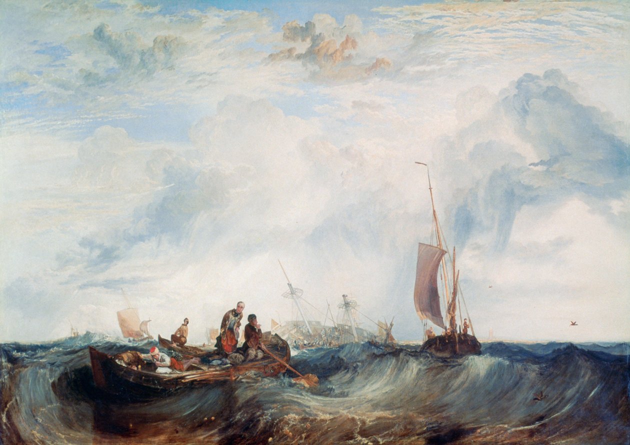 Maasin sisäänkäynti..., c1819 tekijältä Joseph Mallord William Turner