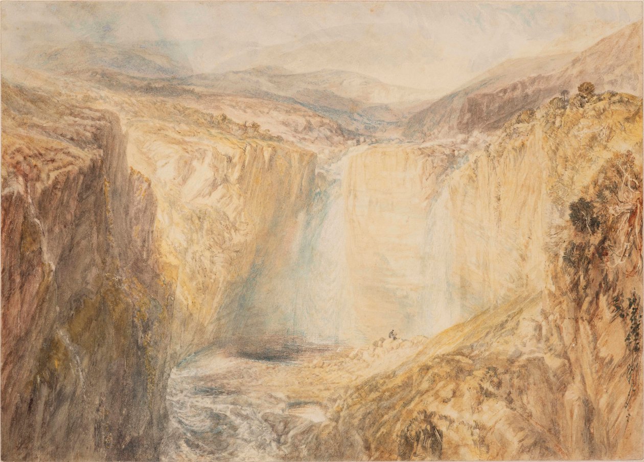 Teesin putous, Yorkshire tekijältä Joseph Mallord William Turner