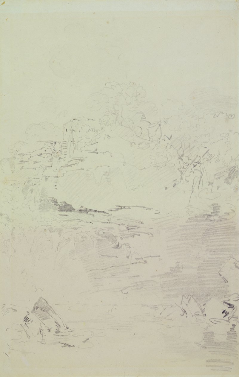 Falls of the Clyde, n. 1801 (kynä paperille) tekijältä Joseph Mallord William Turner