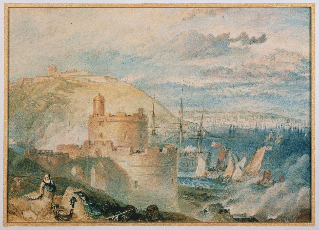 Falmouth Harbour, noin 1825 tekijältä Joseph Mallord William Turner