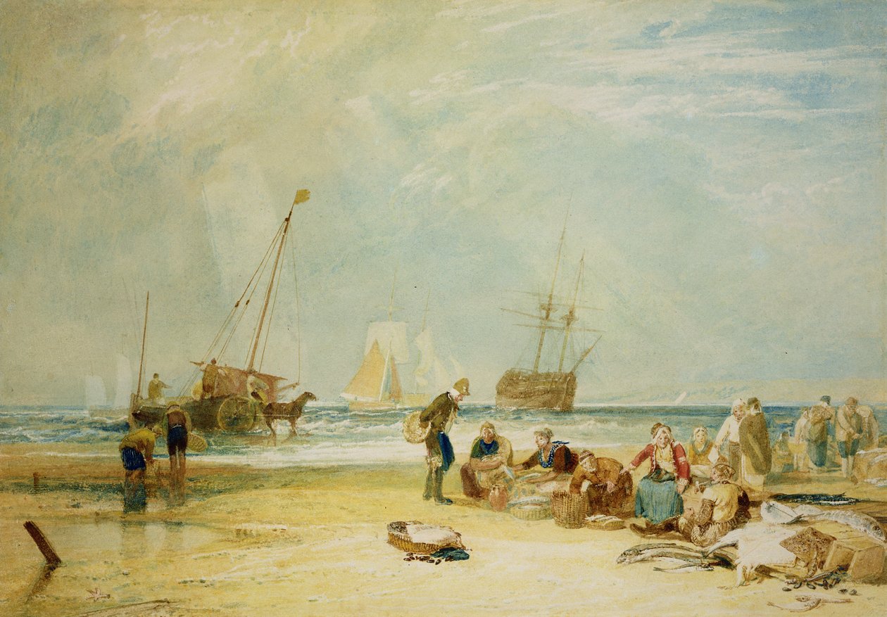 Huonekalut ja erilaiset esineet 1100- ja 1300-luvuilta tekijältä Joseph Mallord William Turner