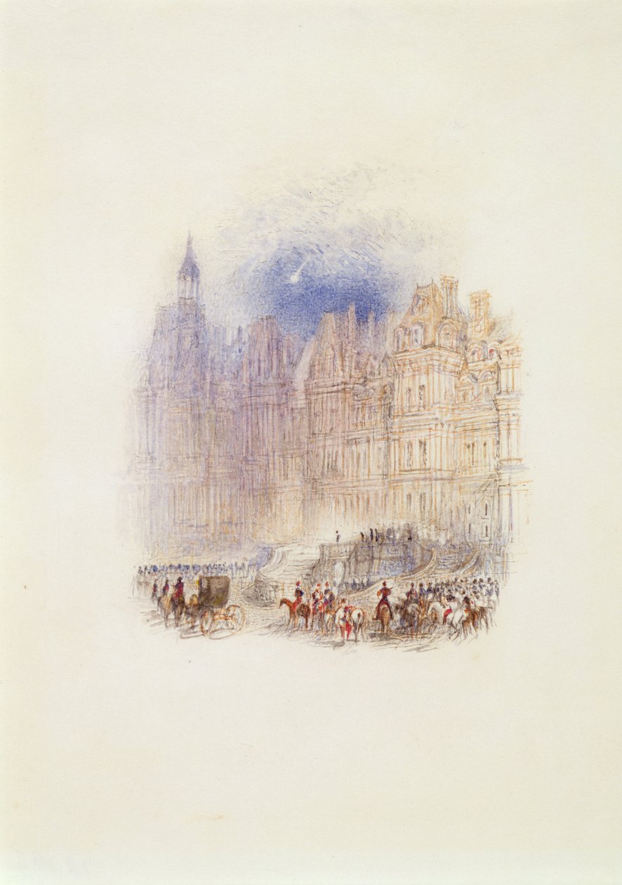 Fontainebleau: Napoleonin lähtö tekijältä Joseph Mallord William Turner