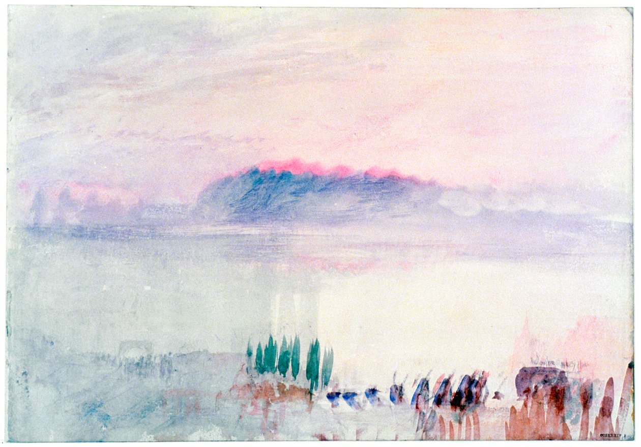 Hautajaiset Lausannessa 1841 tekijältä Joseph Mallord William Turner