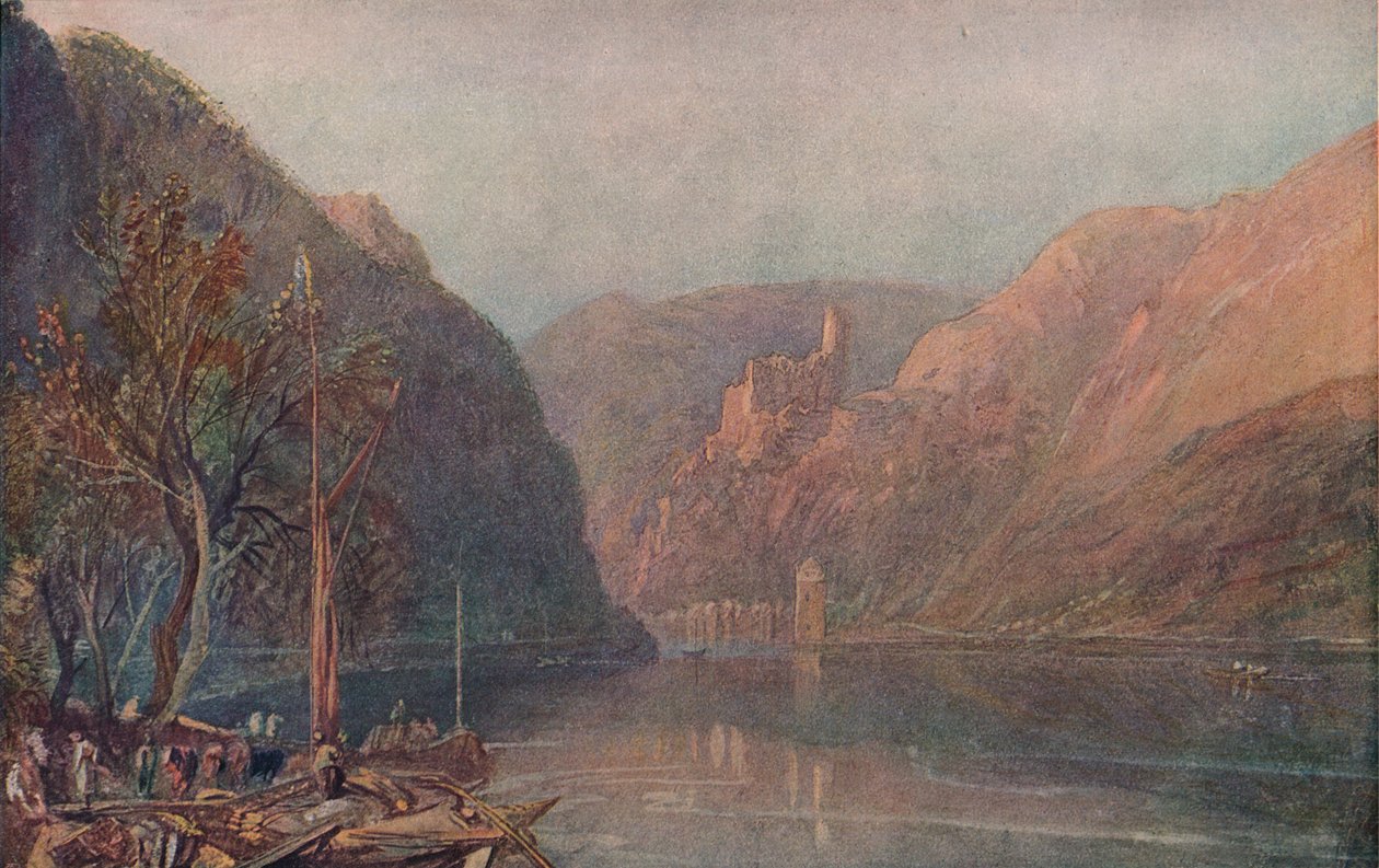 Goarhausen ja Katzin linna, 1909 tekijältä Joseph Mallord William Turner