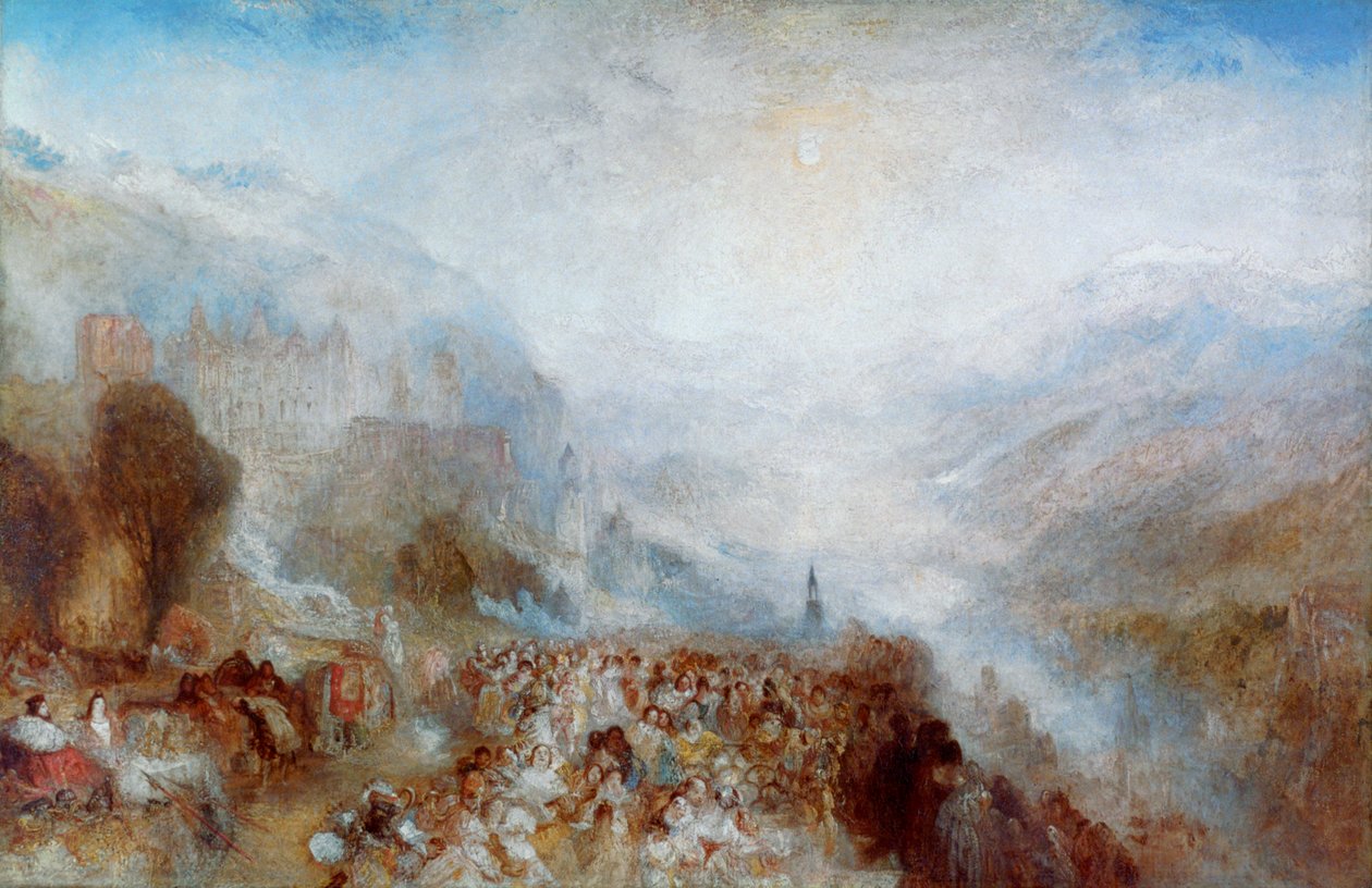 Heidelberg, 1844-1845 tekijältä Joseph Mallord William Turner