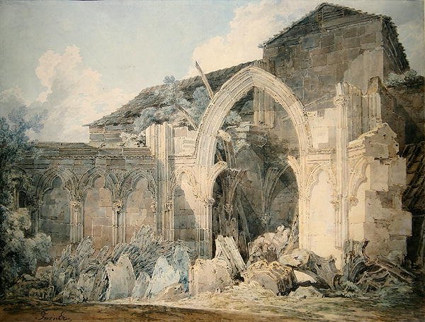 Herefordin katedraali (akvarelli ja kynä ja muste paperille) tekijältä Joseph Mallord William Turner