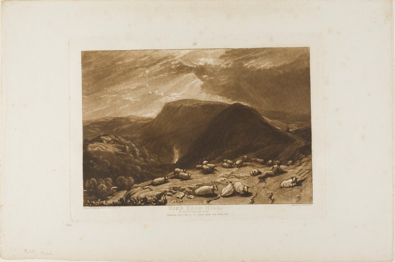 Hind Head Hill, levy 25 Liber Studiorumilta tekijältä Joseph Mallord William Turner