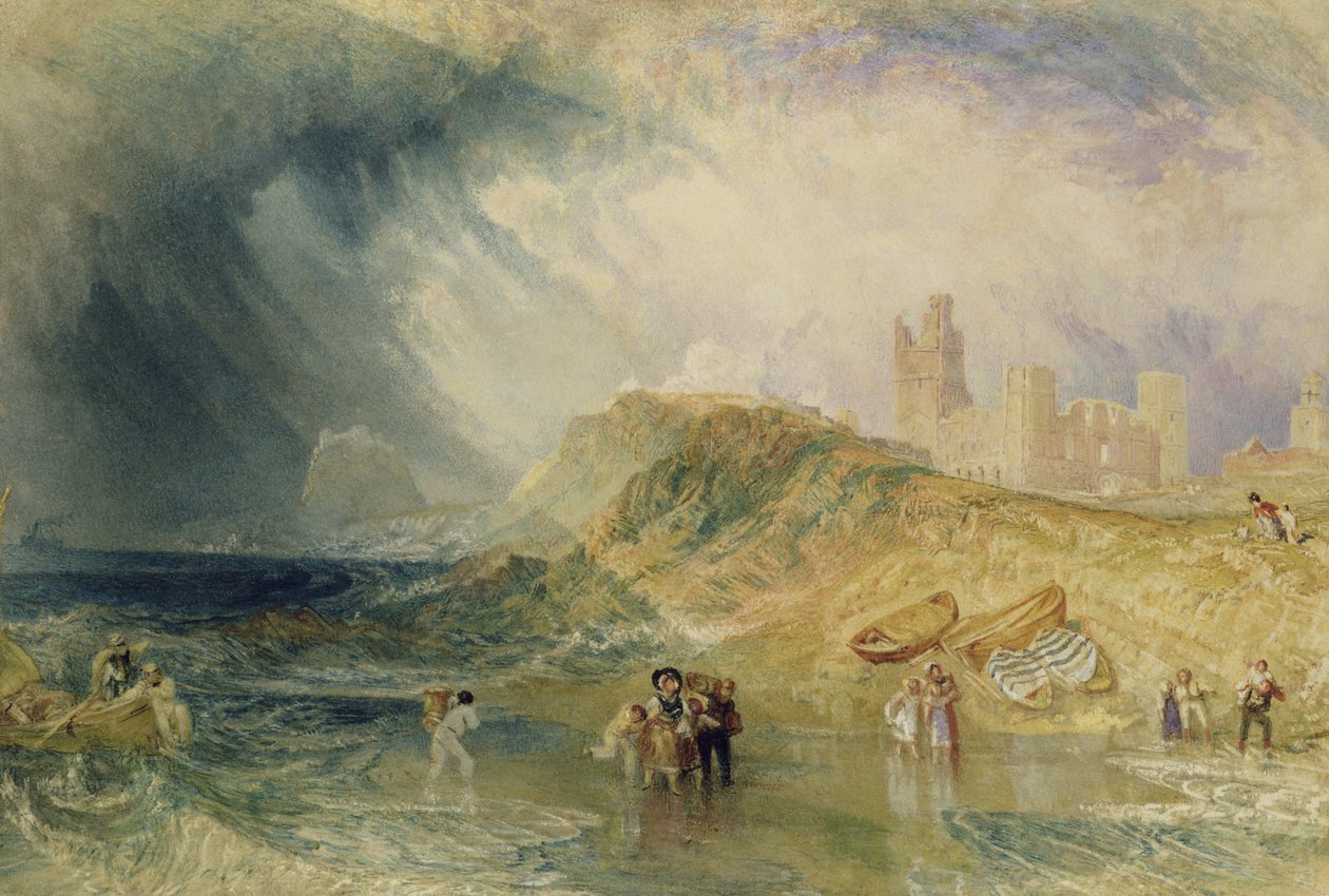 Holy Island, Northumberland, noin 1820 tekijältä Joseph Mallord William Turner