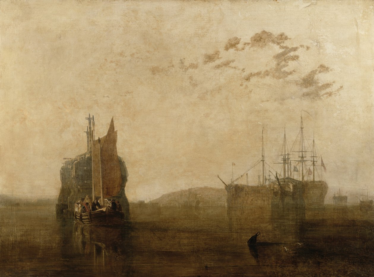 Hulks Tamarilla, n. 1812 tekijältä Joseph Mallord William Turner