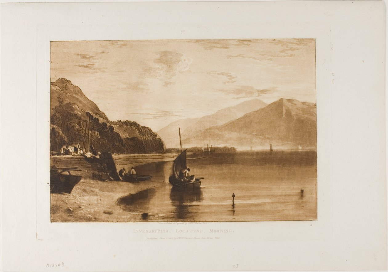 Inverary Pier Loch Fyne, Huomenta tekijältä Joseph Mallord William Turner