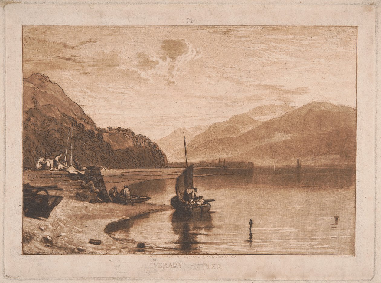 Inveraryn laituri, Loch Fyne, aamu tekijältä Joseph Mallord William Turner