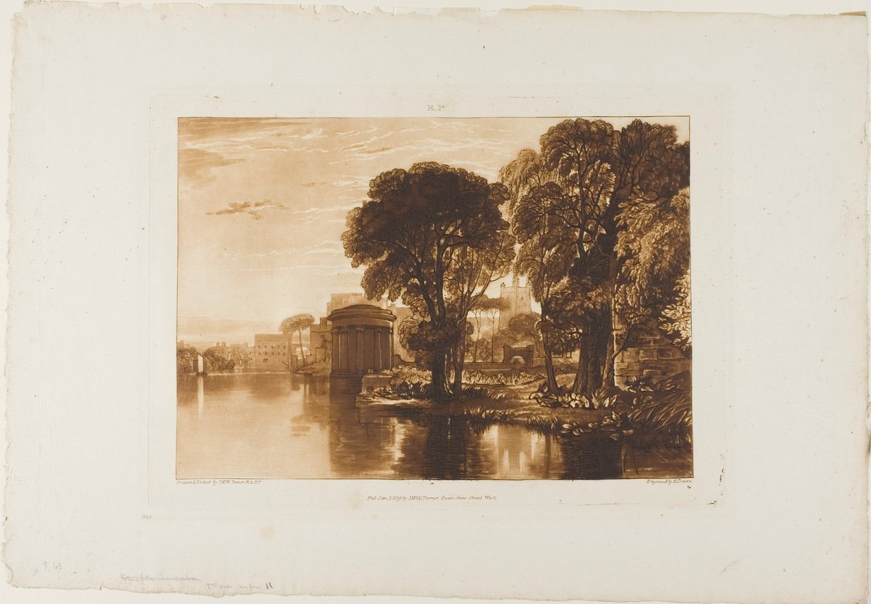 Isleworth, Liber Studiorumfinnish ਤੋਂ ਪਲੇਟ 63 tekijältä Joseph Mallord William Turner
