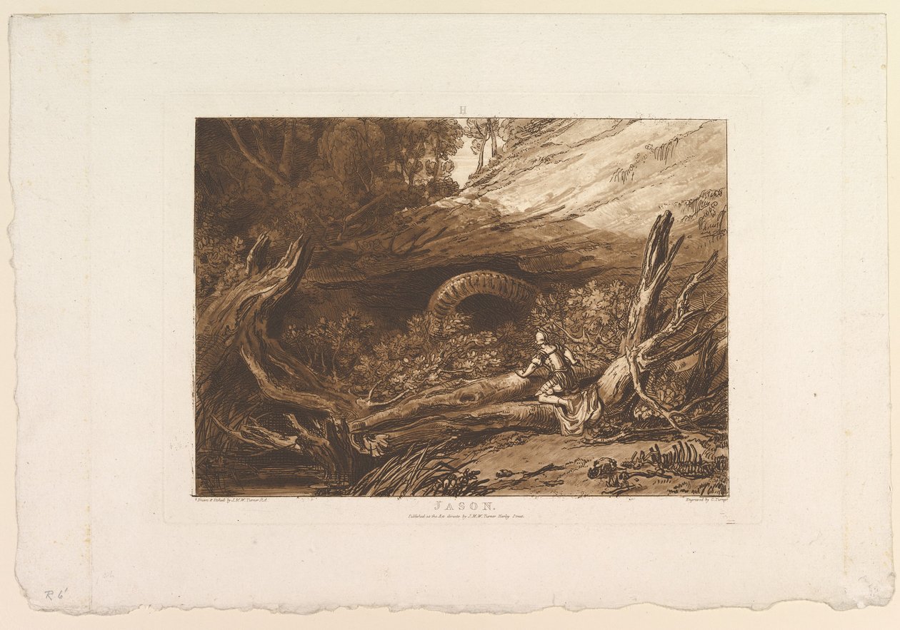 Jason Book of Studies, osa I, levy 6, 11. kesäkuuta 1807 tekijältä Joseph Mallord William Turner