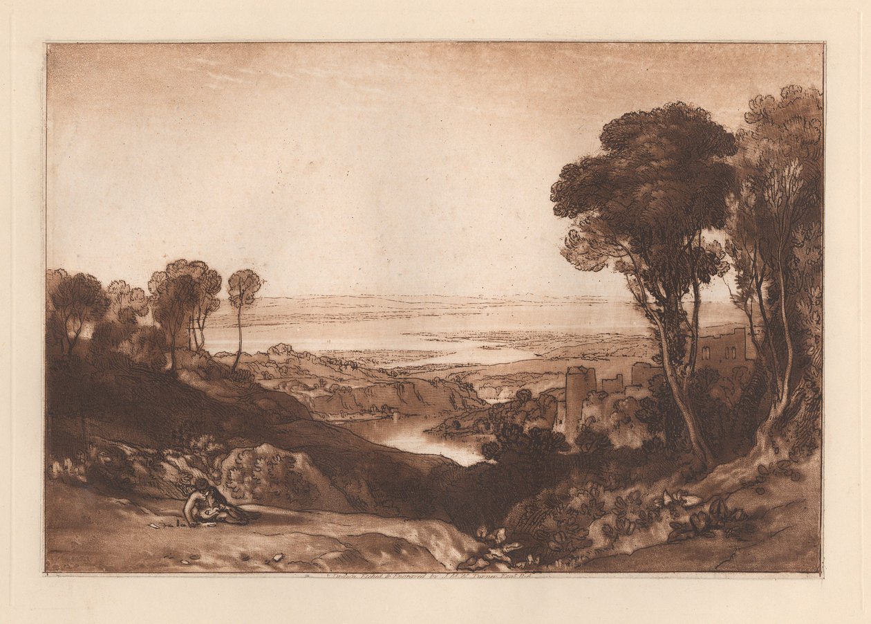 Severnin ja Wyen yhtymäkohta tekijältä Joseph Mallord William Turner