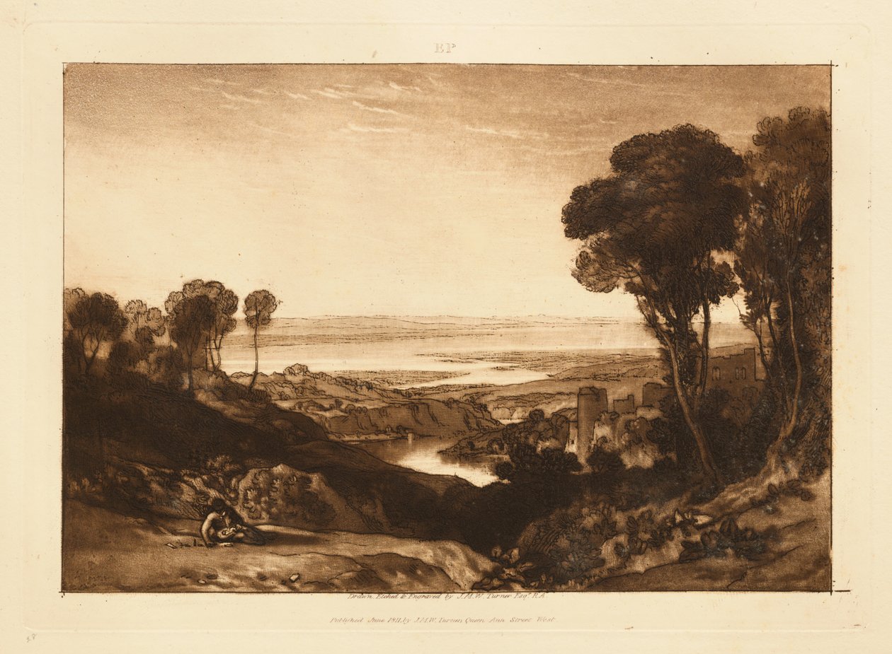 Severnin ja Wyen yhtymäkohta tekijältä Joseph Mallord William Turner