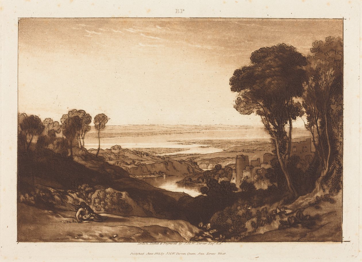 Severnin ja Wyen yhtymäkohta tekijältä Joseph Mallord William Turner