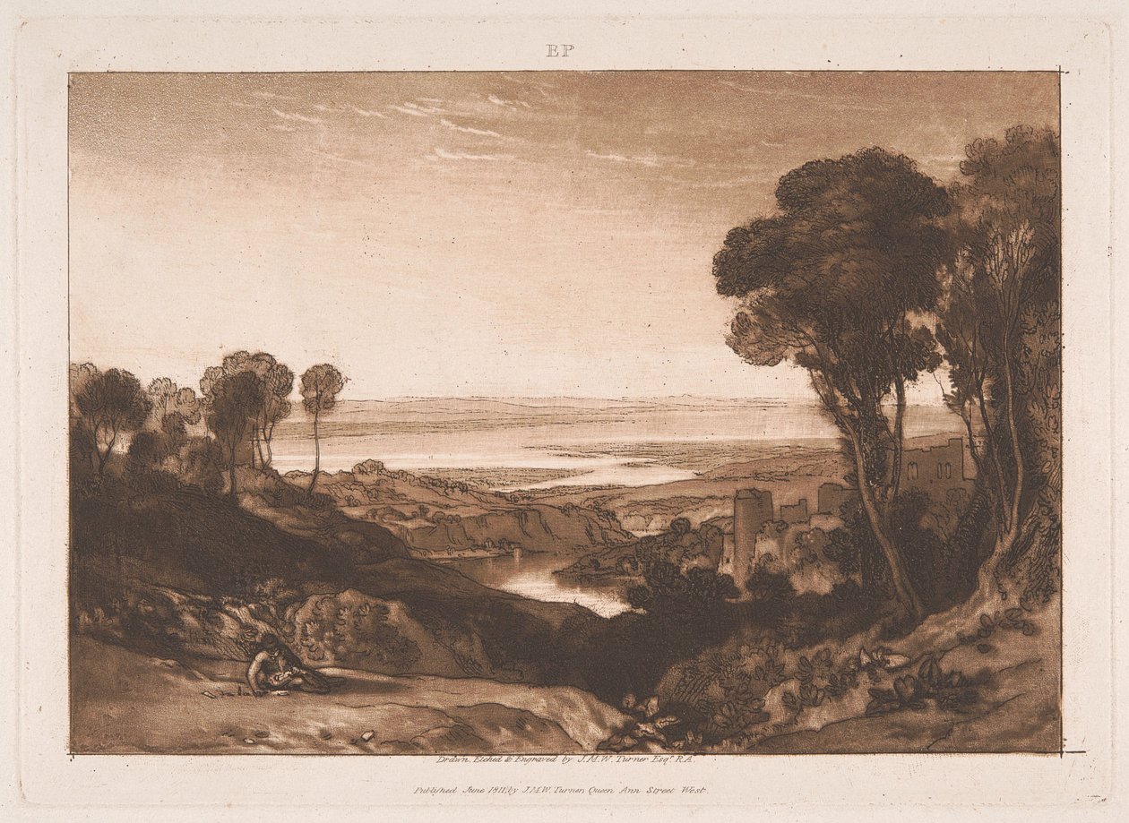Severn- ja Wyejokien yhtymäkohta tekijältä Joseph Mallord William Turner