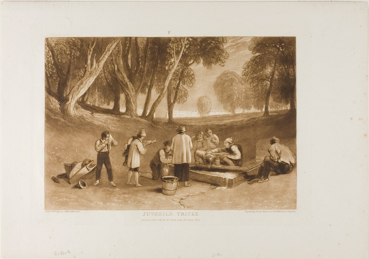 Nuorten temppuja, levy 22 Book of Studiesista tekijältä Joseph Mallord William Turner