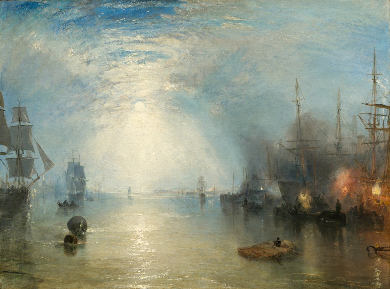 Keelmen Heaving in Coals by Moonlight tekijältä Joseph Mallord William Turner