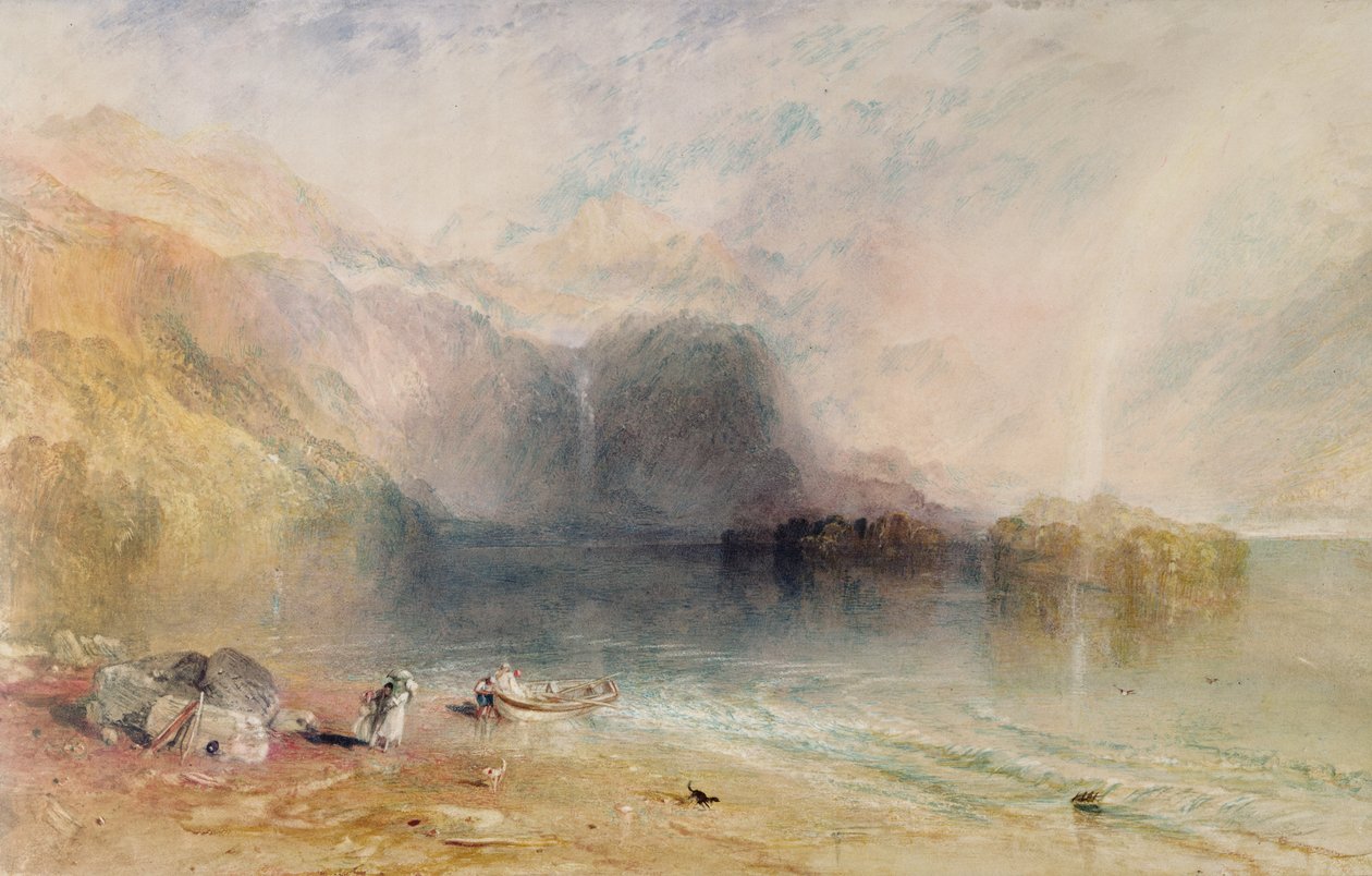 Keswick Lake, Cumberland, 1835 tekijältä Joseph Mallord William Turner