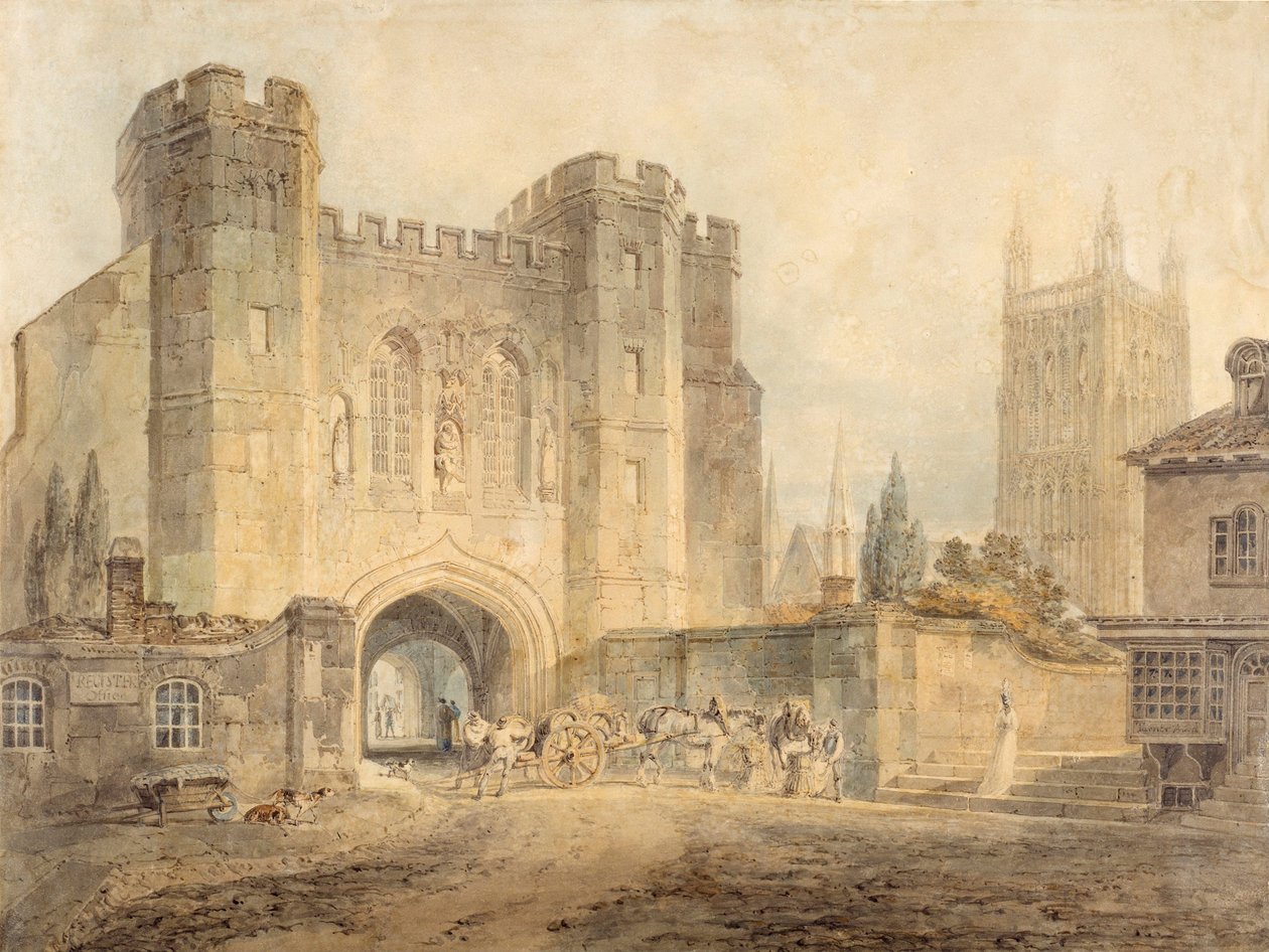 Kuningas Edgarin portti, Worcester tekijältä Joseph Mallord William Turner