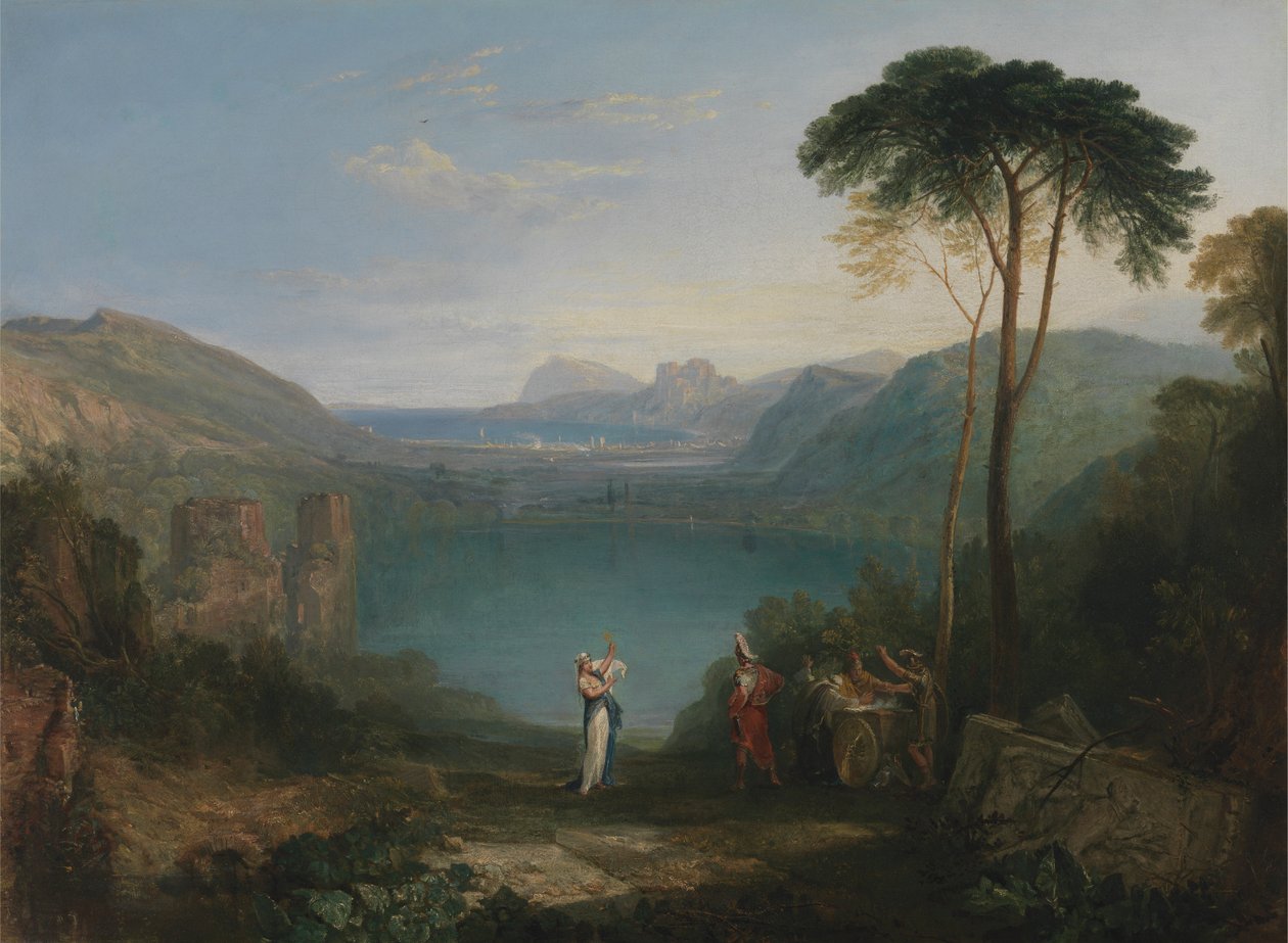 Avernusjärvi: Aeneas ja Kumien Sibyl tekijältä Joseph Mallord William Turner